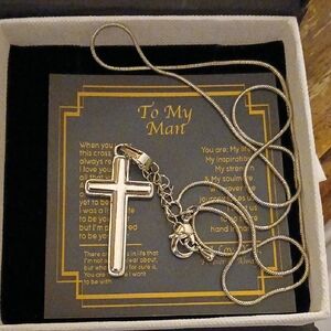 Amazon Silver Cross Necklace for Men